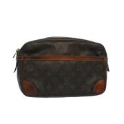 Pre-owned Brunt lerret Louis Vuitton Compiegne