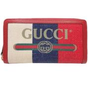 Pre-owned Flerfarget lerret Gucci lommebok