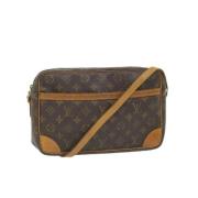 Pre-owned Brunt lerret Louis Vuitton Trocadero