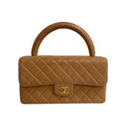 Pre-owned Beige Laer Chanel veske