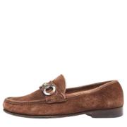 Pre-owned Suede flats