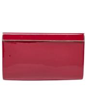 Pre-owned Rodt skinn Jimmy Choo Clutch