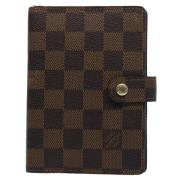 Pre-owned Brunt lerret Louis Vuitton Agenda