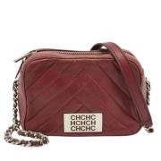 Pre-owned Burgunder skinn Carolina Herrera Crossbody Bag