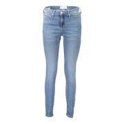 Lys Blå Skinny Jeans for Kvinner
