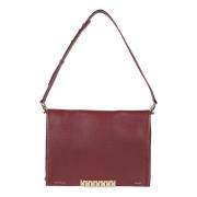 Burgundy Jumbo Chain Pouch Bag