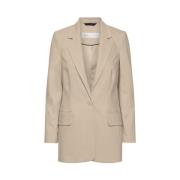 Beige Lang Blazer