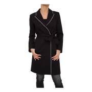 Kort Svart Trenchcoat