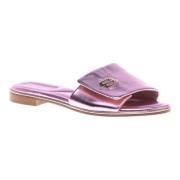 Slipper in pink nappa leather