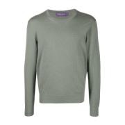 Blå Hettegenser Casual Pullover