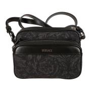 Stoff Jacquard Crossbody Veske