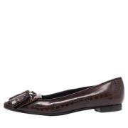 Pre-owned Leather flats