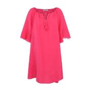 Cerise Tassel A-line Kjole