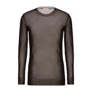 Silke Crew Neck Brun Genser