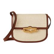 Raffia Pimlico Satchel Crossbody Veske