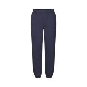 Navy Sky Joggesbukse med Elastisk Linning