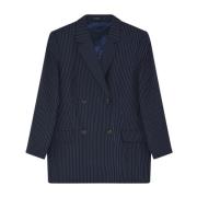 Pinstripe Dobbeltspent Blazer Yttertøy