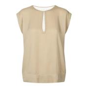 Elegant Rosalyn Bluse med Blonder Detalj