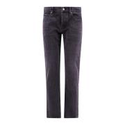 Slim Fit Svarte Jeans, Laget i Italia