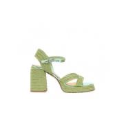 Metallisk Flettet Sandal Valle Modell