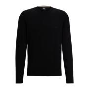 Sort Crewneck Genser