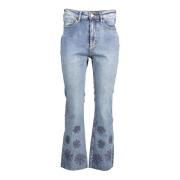 Broderte Denim Jeans for Kvinner