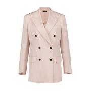 Lys Rosa Dobbeltspent Blazer