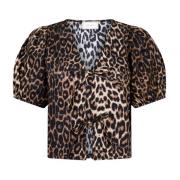 Leopardmønstret Bluse Bianca Leo