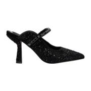 Elegant Slingback Sko med Rhinestone Detalj