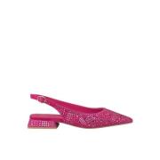 Glitter Flat Sko med Spenne Lukking