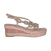 Glitrende Kile Sandal