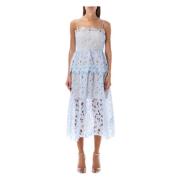 Organza Lace Midi Dress