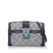 Pre-owned Gratt lerret Louis Vuitton Crossbody veske