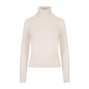 Kashmir Turtleneck Genser Hvit