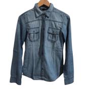 Pre-owned Blå denim Armani Exchange genser