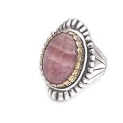 Rhodochrosite Oval Ring