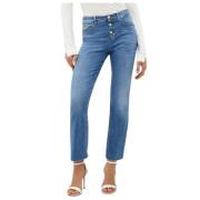 Høy Midje Princess Crop Flare Jeans