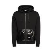 Svart Zip Sweatshirt - L