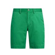 Stretch Bomull Cruise Green Shorts