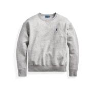 Mørk Vintage Strikket Langermet Sweatshirt