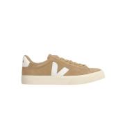 Beige Logo Sneakers