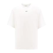 Hvit Crew-neck T-skjorte Regular Fit