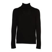 Svart Dolcevita Sweaters