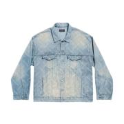 Denim Logo Print Jakke