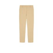 Slim Fit Bomullsbukser Beige