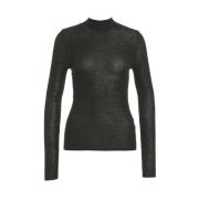 Sort Strikkgenser Sweater Aw24