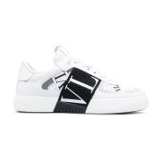 Hvite Vl7N Skinn Sneakers