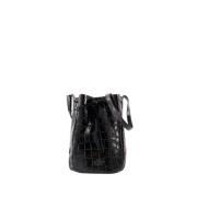 Svart Skinn Skulderveske - Crossbody