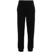 Sporty High Waist Black Trousers