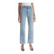 Vintage Cropped Straight Leg Jeans